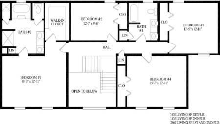 Montgomery Modular Home Floor Plan Second Floor